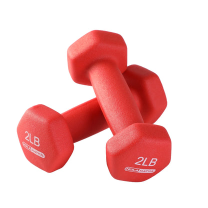 Neoprene Dumbbell Free Weight Set with Rack
